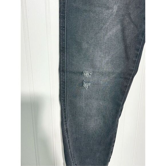 KanCan Women's Juniper Frayed Hem High Rise Ankle Skinny‎ Jeans Black Size 28 - Picture 3 of 13